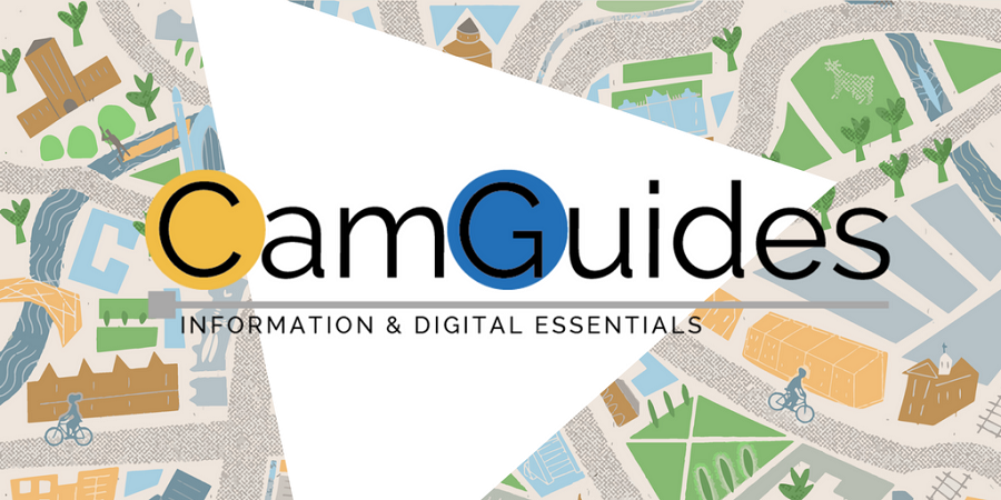 Screenshot of the CamGuides landing page