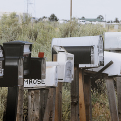 photo of letterboxes in a row