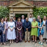The 2026 Pilkington Prize Winners with Vice-Chancellor Deborah Prentice, Pro-Vice-Chancellor Bhaskar Vira, and the donors, at the prize ceremony at St Catharine's College in June