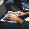 Man using a laptop