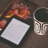 E-reader and mug