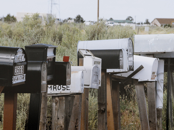 photo of letterboxes in a row