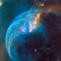 Telescope image of a galaxy