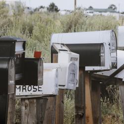 photo of letterboxes in a row