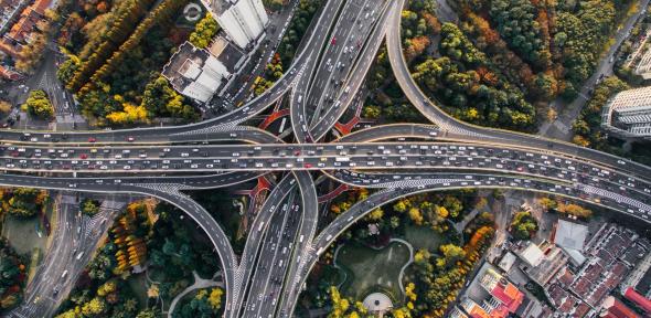 A highway intersection